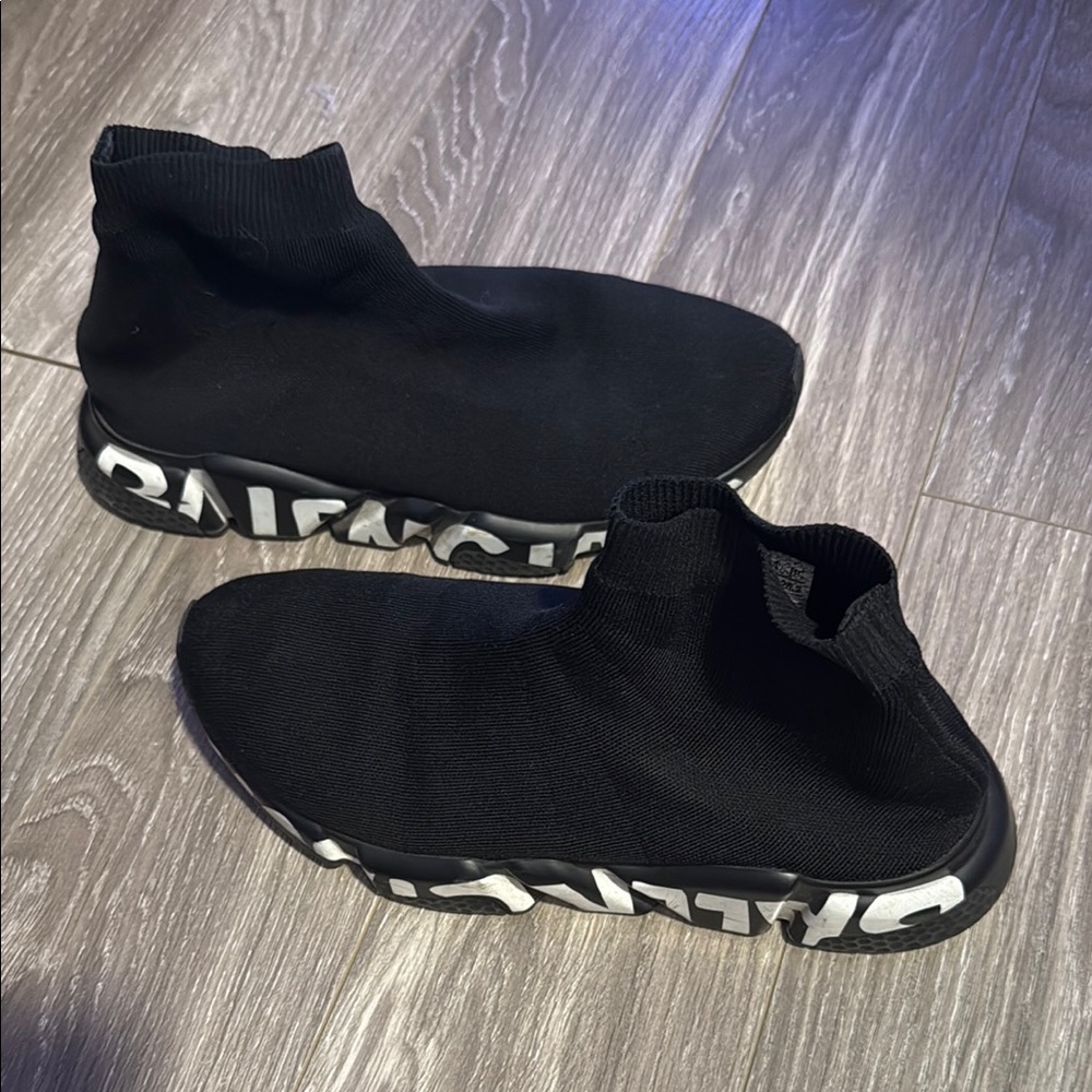Balenciaga Black Sock Sneakers Sleek Modern Design